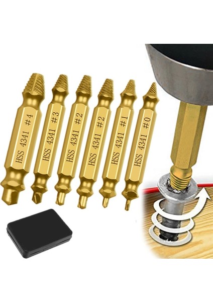 Kutu Stili ile 5pcs Gümüş Pcs Hasarlı Vida Çıkarıcı Matkap Ucu Seti Soyulmuş Kırık Vida Cıvata Sökücü Çıkarıcı Kolayca Yıkım Araçlarını Çıkarın (Yurt Dışından) indirimleri