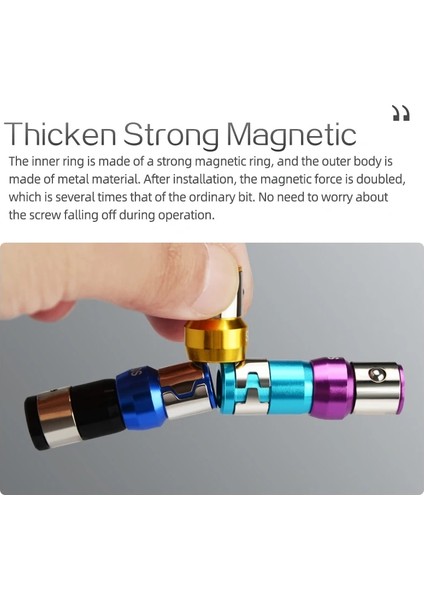 Sarı Tarzı Wosaı Evrensel Manyetik Halka Alaşım Manyetik Halka Tornavida Uçları Güçlü Magnetizer Matkap Ucu Toplu Kafa Manyetik Halka (Yurt Dışından) fırsatları