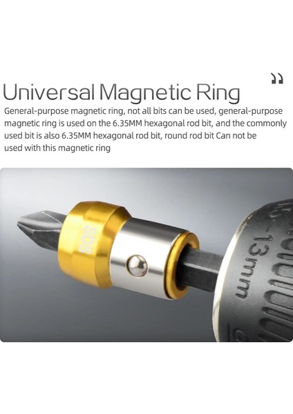 Sarı Tarzı Wosaı Evrensel Manyetik Halka Alaşım Manyetik Halka Tornavida Uçları Güçlü Magnetizer Matkap Ucu Toplu Kafa Manyetik Halka (Yurt Dışından) indirimleri