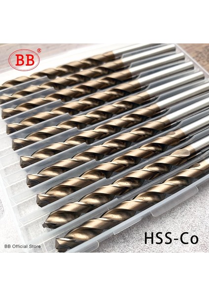 Hss-Co Stili 7,5 mm Bb Kobalt Büküm Matkap Ucu M35 Ex Hssco Hsse Metal Alüminyum Bakır Paslanmaz Çelik Ahşap Delik Aracı Titaniu Seti (Yurt Dışından)