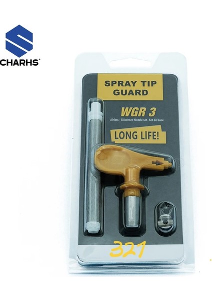 NO.321 Tarzı Havasız Püskürtme Ucu Memesi Tabanca Filtre Memesi Püskürtücü Airbrush Ucu Titan Wagner Havasız Boya Püskürtme Tabancası (Yurt Dışından)