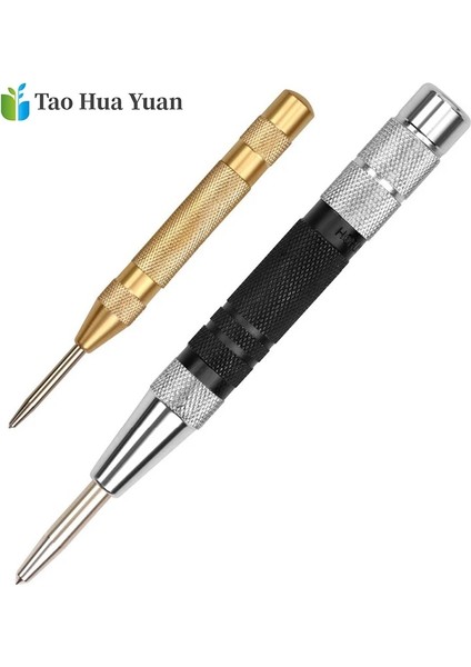 1 Adet Gümüş Tarzı Tao Hua Yuan Süper Güçlü Otomatik Merkez Zımbası ve Genel Otomatik Merkez Zımbası Ayarlanabilir Yaylı Metal Matkap Aleti Aa (Yurt Dışından)