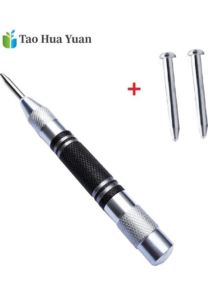 1 Adet Gümüş Tarzı Tao Hua Yuan Süper Güçlü Otomatik Merkez Zımbası ve Genel Otomatik Merkez Zımbası Ayarlanabilir Yaylı Metal Matkap Aleti Aa (Yurt Dışından)