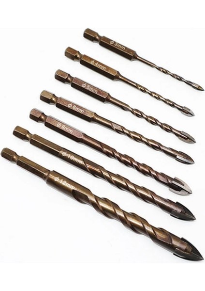 3 4 5 6mm Stilini Ayarla Justınlau Et Çapraz Hex Kiremit Uçları Cam Seramik Beton Delik Açıcı Alaşımlı Üçgen Matkap Boyutu mm (Yurt Dışından) indirimleri