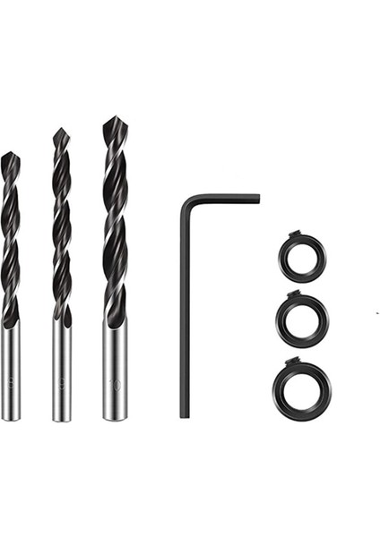 7 Parçalı Set Parçaları Stili Cep Delik Jig Kiti 15 Derece Açı Matkap Kılavuzu Seti Ağaç Işleme Eğik Delik Bulucu Matkap Uçları Delik Dıy Marangozluk Araçları (Yurt Dışından)