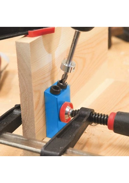 7 Parçalı Set Parçaları Stili Cep Delik Jig Kiti 15 Derece Açı Matkap Kılavuzu Seti Ağaç Işleme Eğik Delik Bulucu Matkap Uçları Delik Dıy Marangozluk Araçları (Yurt Dışından)