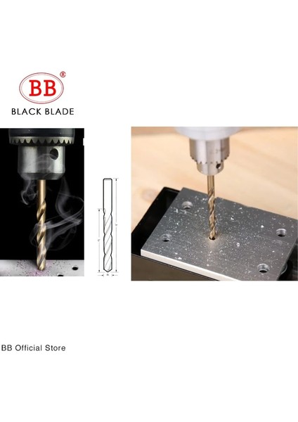 Hss-Co Extin Stili 4,4 mm Bb Kobalt Büküm Matkap Ucu M35 Ex Hssco Hsse Metal Alüminyum Bakır Paslanmaz Çelik Ahşap Delik Aracı Titaniu Seti (Yurt Dışından) fırsatları