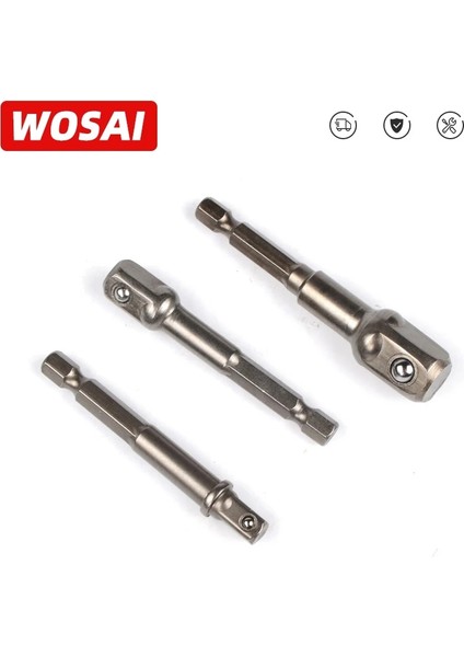 Wosaı Roma Vanadyum Çelik Soket Adaptör Seti Hex Shank Uzatma Matkap Uçları Bar Seti Elektrikli El Aletleri (Yurt Dışından)