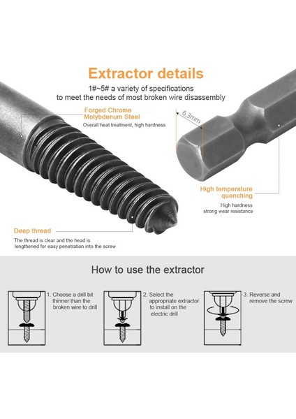3 Parça Set 3 Tarzı Rew Çıkarıcı Merkezi Matkap Uçları Kılavuz Seti Matkap Uçları Hasarlı Cıvata Sökücü Sökme Hızı Ağaç Işleme Vidası Temizleme Araçları (Yurt Dışından) indirimleri
