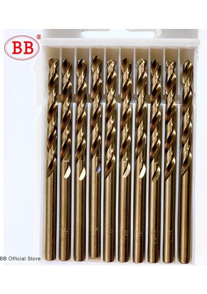 Hss-Co Stili 1,5 mm Bb Kobalt Büküm Matkap Ucu M35 Ex Hssco Hsse Metal Alüminyum Bakır Paslanmaz Çelik Ahşap Delik Aracı Titaniu Seti (Yurt Dışından)