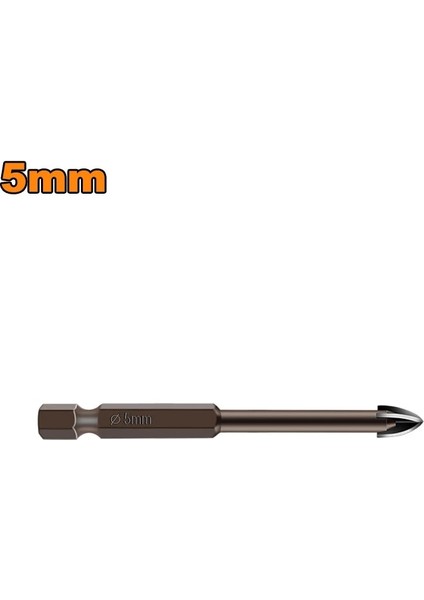 5mm Tarzı Çapraz Altıgen Fayans Uçları Cam Seramik Beton Delik Açıcı Alaşım Üçgen Matkap Boyutu mm Matkap Uçları Cam Uçları (Yurt Dışından)