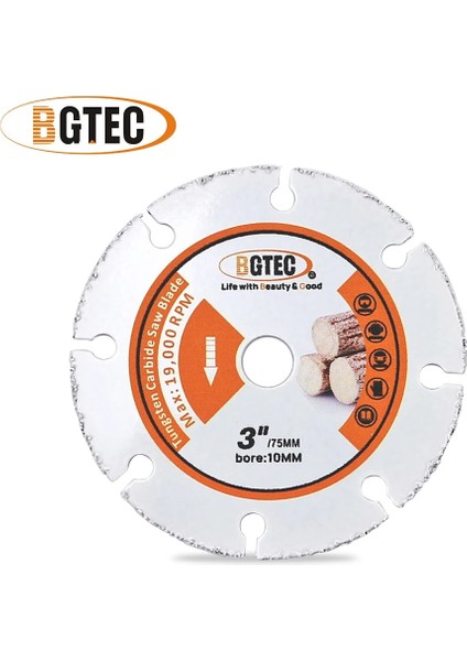 1 Adet Kesme Ahşap Tarzı Bgte DIA75MM BORE10MM Kesme Diski Farklı Amaçlı Ahşap Çelik Metal Beton Granit Taş Mini Öğütücü Testere Bıçağı (Yurt Dışından)