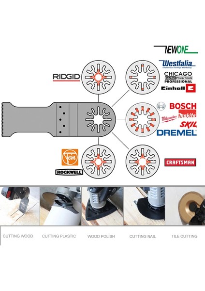 Bım 45X40MM Stili Newone mm Bi-Metal Salınımlı Çok Amaçlı Testere Bıçakları Bım Bıçağı Ahşapplastikmetal Kesme Elektrikli Alet Aksesuarları (Yurt Dışından)