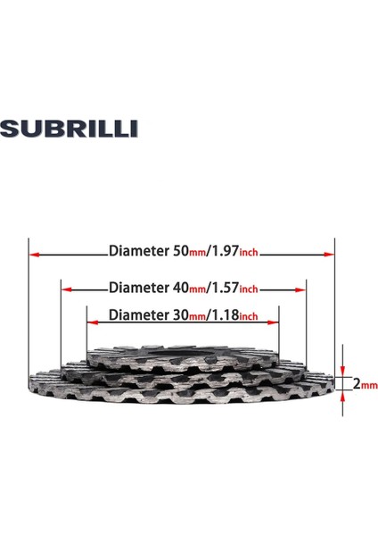 40MM Tarzı M14 Dişi Subrıllı Elmas Oyma Taşlama Testere Bıçağı mm Gravür Kesme Diski Mermer Beton Granit Taş Kiremit M14 (Yurt Dışından)