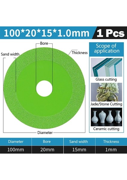 Yeşil 10X10MM 4'lü Stil Elmas Cam Kesme Diski Mermer Testere Bıçağı Seramik Karo Yeşim Özel Parlatma Kesme Bıçağı Keskin Lehimleme Taşlama Diski (Yurt Dışından) fiyatları