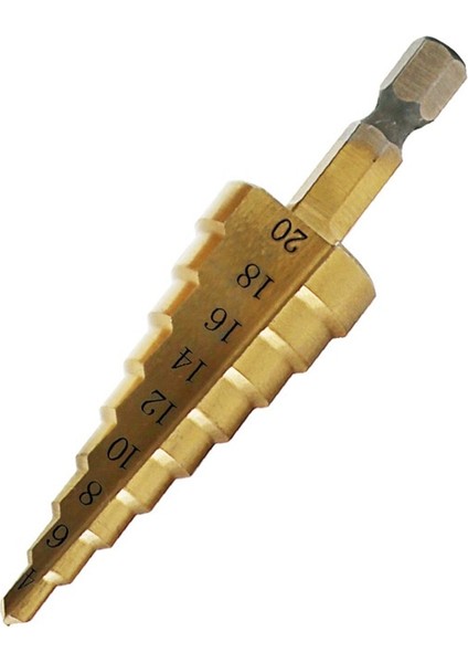 4-12MM Tarzı Büyük Çelik Adım Koni Matkap Havşa Titanyum Bit Seti Deliği (Yurt Dışından) fırsatları