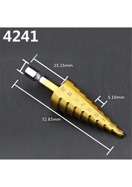 4-12MM Tarzı Büyük Çelik Adım Koni Matkap Havşa Titanyum Bit Seti Deliği (Yurt Dışından) indirimleri