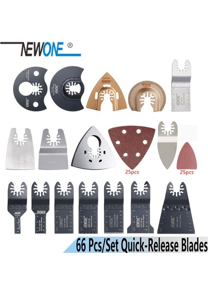 K14 Tarzı Newone K66K100 Daha Fazla Kit Hızlı Çıkarılabilen Hcsbi-Metal Salınımlı Alet Çok Fonksiyonlu Alet Testere Bıçakları Renovator Düzeltici Bıçakları (Yurt Dışından) modelleri