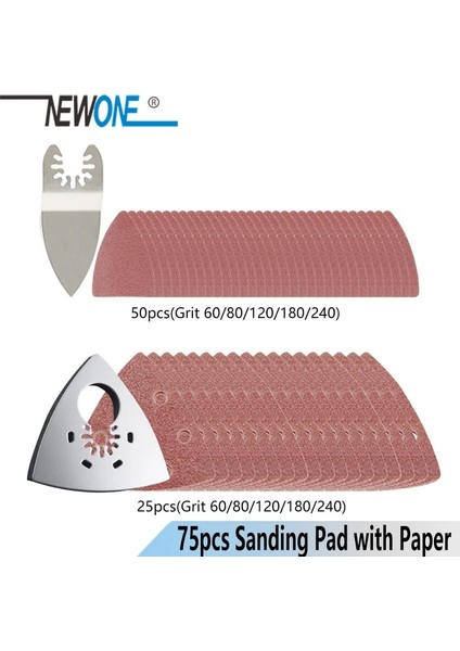 K14 Tarzı Newone K66K100 Daha Fazla Kit Hızlı Çıkarılabilen Hcsbi-Metal Salınımlı Alet Çok Fonksiyonlu Alet Testere Bıçakları Renovator Düzeltici Bıçakları (Yurt Dışından) indirimleri