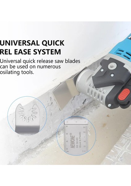 Kit4 Tarzı Newone Hızlı Bırakma Değişimi Salınımlı Takım Testere Bıçakları Karbür Taşlama Bıçakları Çoklu Alete Uygun Dewalt Black&decker Fein (Yurt Dışından)