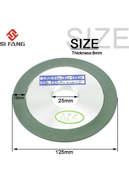 NO.320 Tarzı 125X25X15MM Elmas Taşlama Tekerleği Fincan Taşlama Daire Tungsten Çelik Freze Kesici Takım Kalemtıraş Öğütücü 1 Adet Grit (Yurt Dışından)