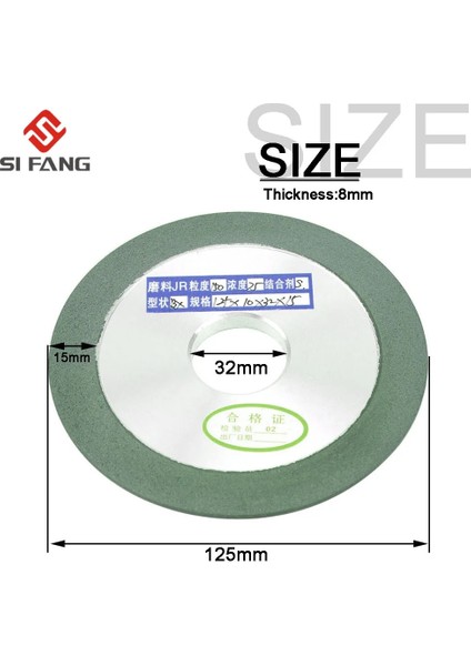 NO.320 Tarzı 125X25X15MM Elmas Taşlama Tekerleği Fincan Taşlama Daire Tungsten Çelik Freze Kesici Takım Kalemtıraş Öğütücü 1 Adet Grit (Yurt Dışından)