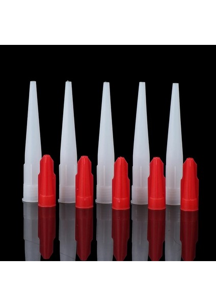 12 Takım Duurzaam Breeuwen Nozul Glas Lijm Ucu Mond Verbetering Bouw Aracı Mastik (Yurt Dışından)