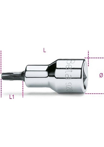 920TX-L Torx Allenli Lokma Uzun T70L