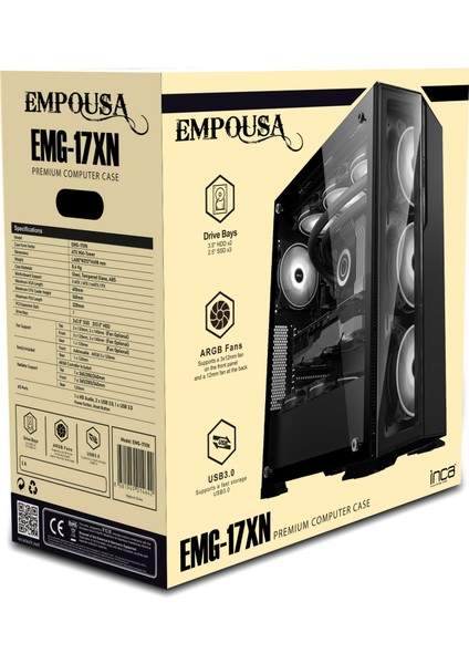 Empousa Premium Bilgisayar Kasası EMG-17XN