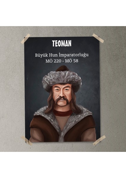 Büyük Hun Imparatorluğu - Teoman Posteri - PO516 fırsatları
