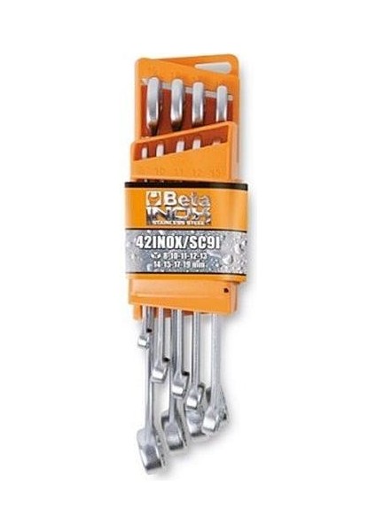 42INOX/SC9 Inox Kombine Anahtar TAKIMI.8-19 mm