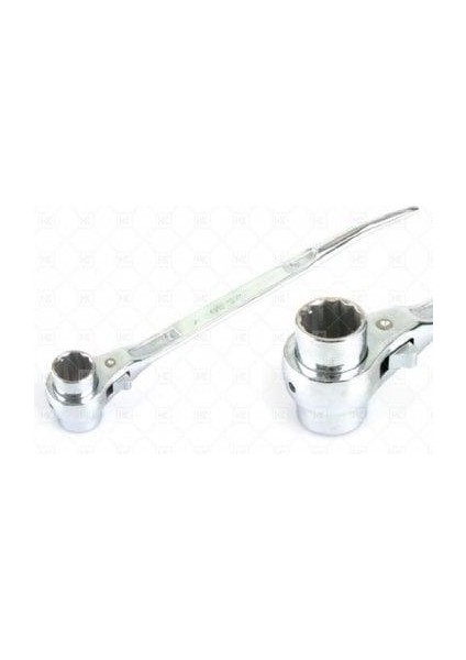 Kazıklı Lokma Cırcır Anahtar (Kromajlı) 17X19MM