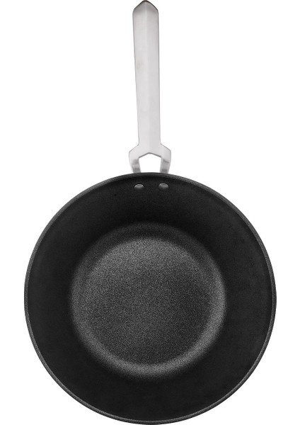 Diagon Döküm Granit 28 cm Wok Tava Siyah