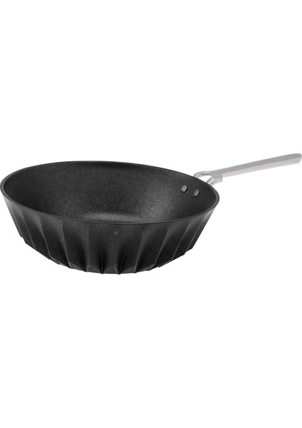 Diagon Döküm Granit 28 cm Wok Tava Siyah