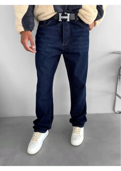 Viking's Jeans Viking's Line Erkek Lacivert Baggy Pantolon