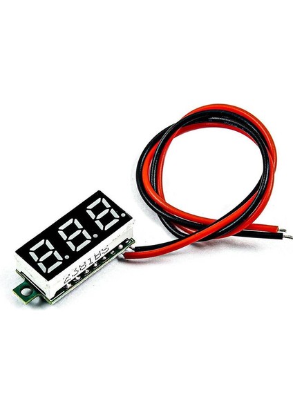 TLS Robotik 0.28 inch 3.5-30V İki Kablolu DC Kırmızı Voltmetre