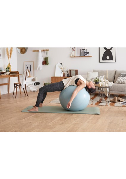 Pilates Matı - M Boy - 15 mm - Haki - Confort 500