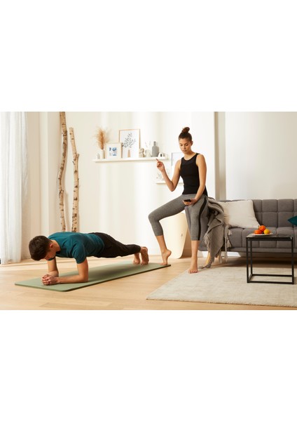 Pilates Matı - M Boy - 15 mm - Haki - Confort 500