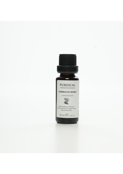 Sambucus Nigra Ekinezya Zencefil Pelargonium C Vitamini Çinko 20 ml