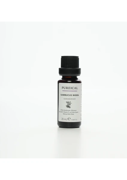 Sambucus Nigra Ekinezya Zencefil Pelargonium C Vitamini Çinko 20 ml