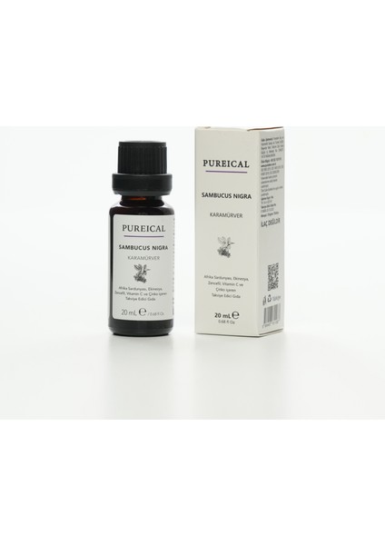 Sambucus Nigra Ekinezya Zencefil Pelargonium C Vitamini Çinko 20 ml