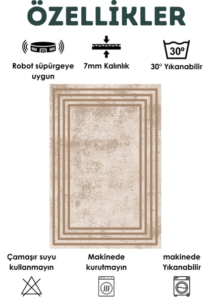 Kadife Dijital Baskı Yıkanabilir Salon Halısı Mutfak Dekarasyon Halısı