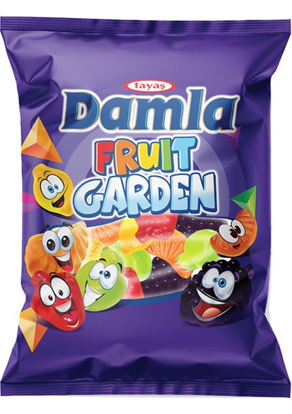 Damla Gummy Oily Fruit Garden 80 G Jel Şeker x12