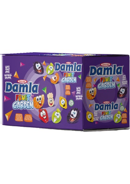 Damla Gummy Oily Fruit Garden 80 G Jel Şeker x12