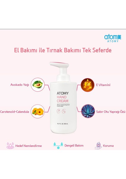 Hand Cream El Ve Tırnak Bakım Kremi 300ml