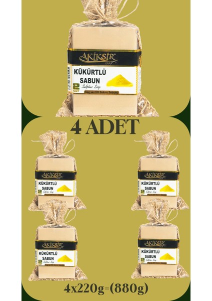 Kükürtlü Sabun 4X220G (880G)