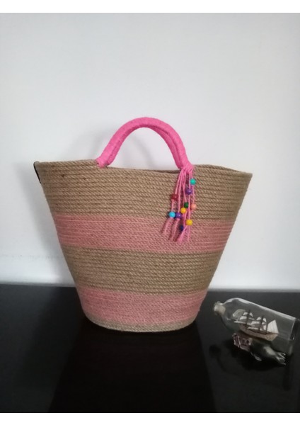 Hasır Çanta Plaj Çantası El Çantası El Emeği Handmade Tasarım Tarz Yaz Moda Çanta modelleri