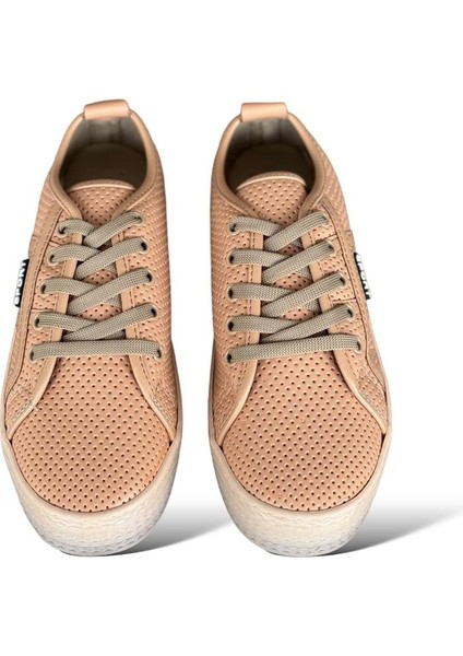 Bağcıklı Kadın Spor Ayakkabı BEJ indirimleri