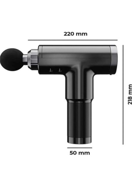 Darbeli Titreşimli Şarjlı Sporcu Masaj Tabancası Masaj Aleti Kas Rahatlatıcı Egzersiz Masaj Cihazı