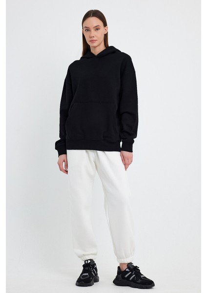 Siyah Hoodie, Oversize Hoodie, Kadın Hoodie, Kanguru Cepli Kapüşonlu indirimleri